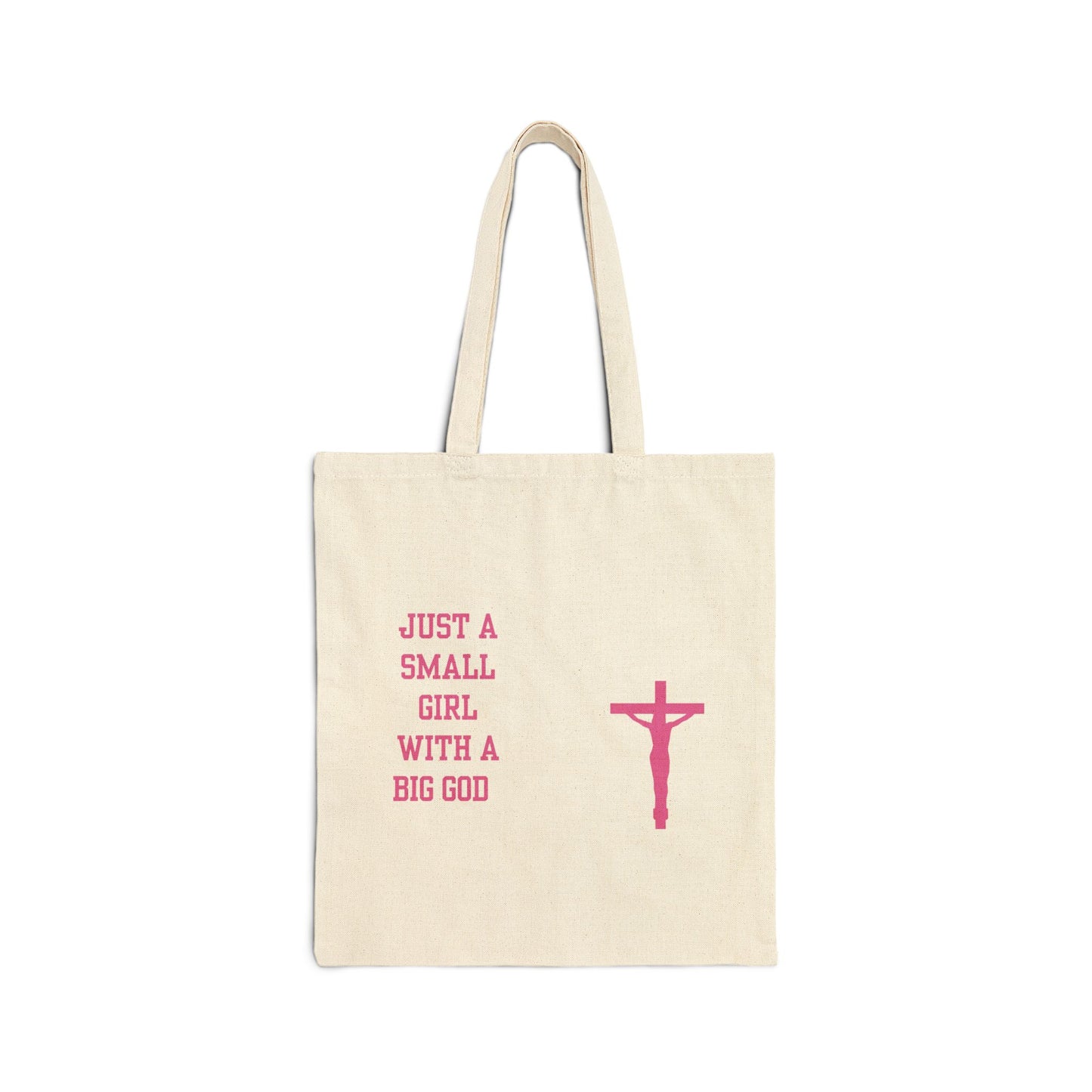 Small Girl With A Big God Tote Bag