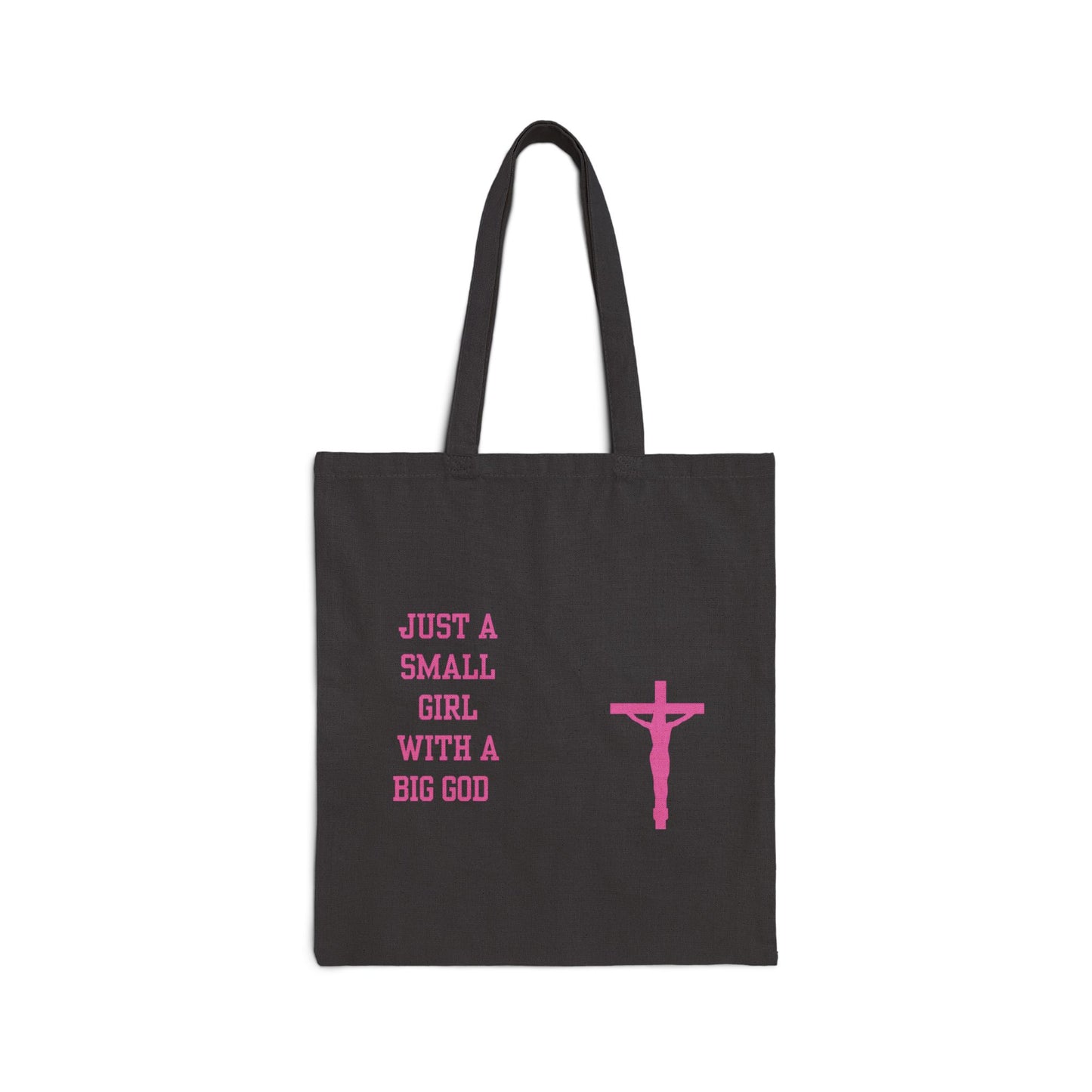 Small Girl With A Big God Tote Bag