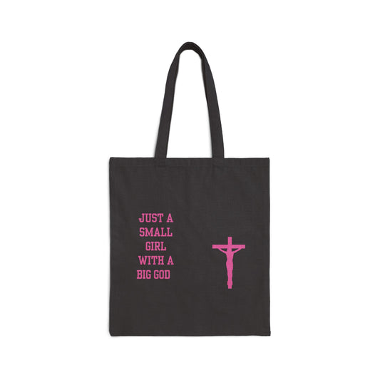 Small Girl With A Big God Tote Bag